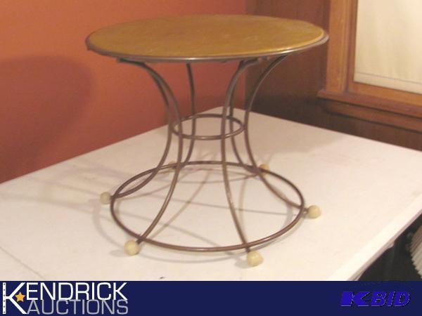 lot 56 image: Mid-Century Metal Foot Stool