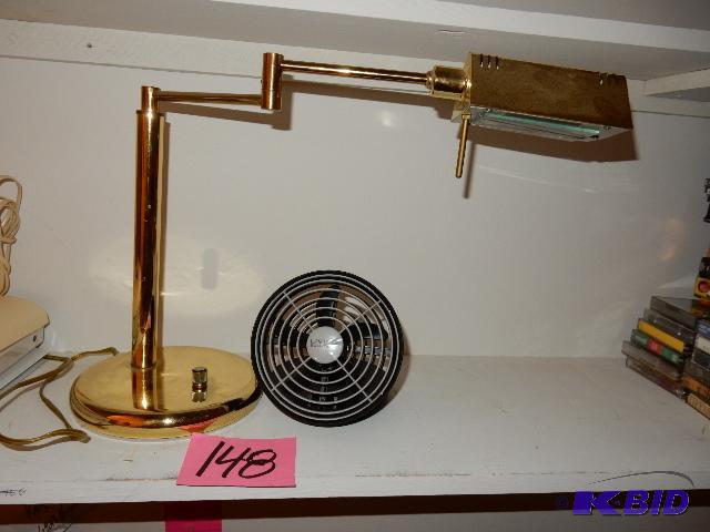 Desk Lamp and Fan
