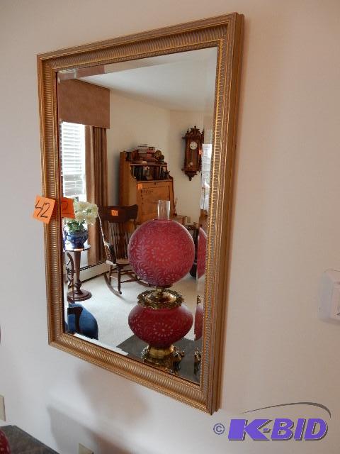 Beveled Glass Mirror.