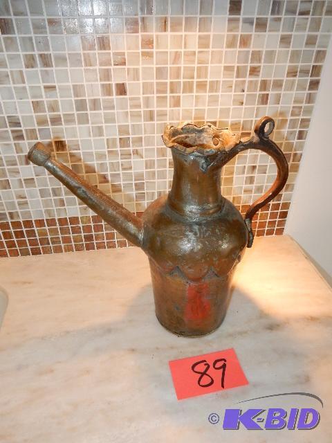 Copper Urn with long neck spout