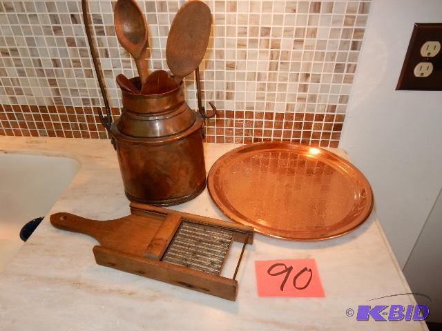 Copper Water pail and more.