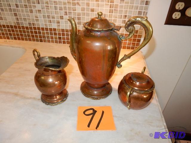 Copper Coffee Set