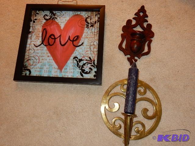 LOVE picture and Wall sconses