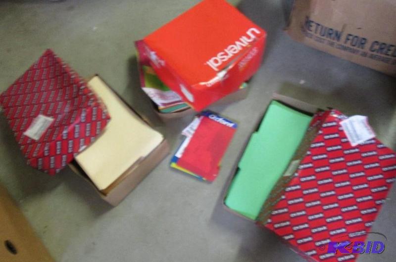 mixed lot of file folders colored and plain...