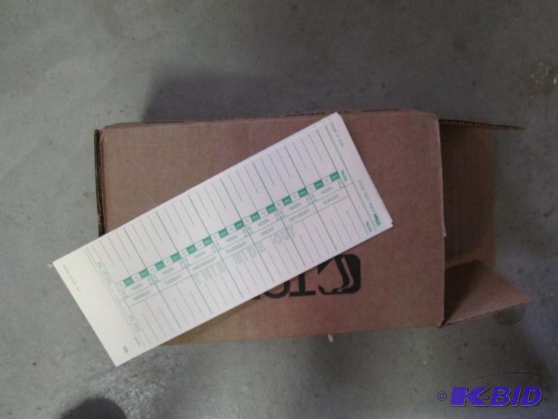 weekly time cards 3 12 x 9 manila card lot o...