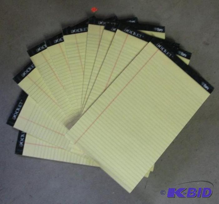 10 docket yellow not pads...