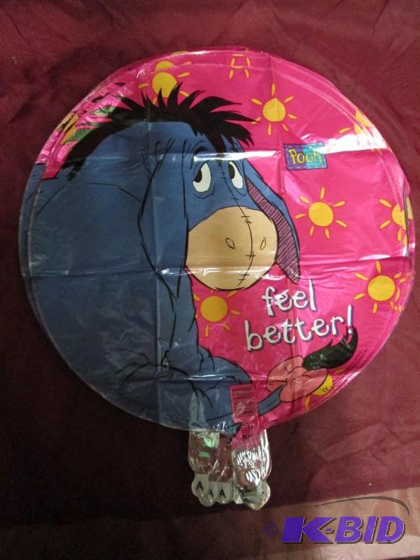 Lot of 30 mylar balloons featuring Eyore. Fe...