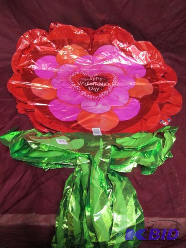 Lot of 15 large mylar balloons in the shape o...
