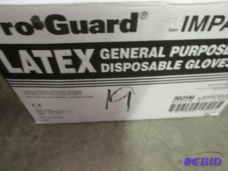 9 boxes of ProGuard latex 8625 powder free di...