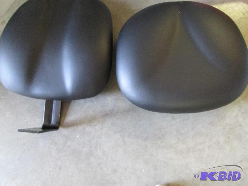 back and seat of a black office chair, nothin...