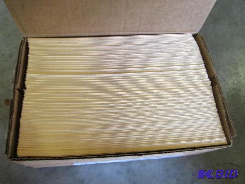 lot of 500 yellow Tops job cards...