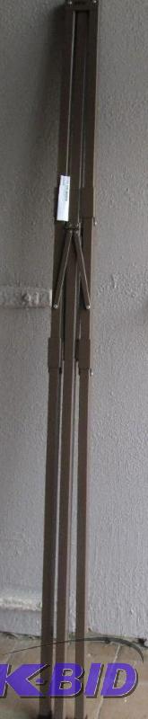 brown metal easel, one rivet is not connected...
