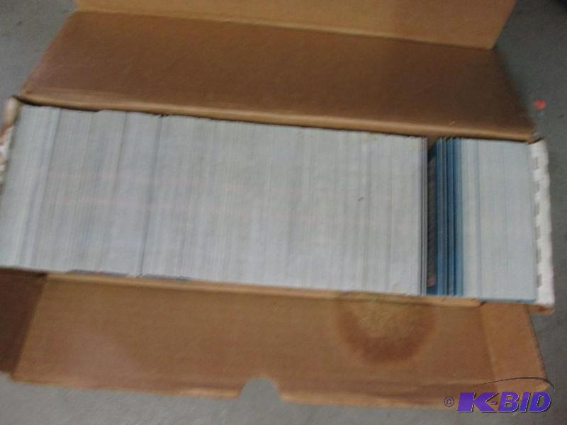 large set of sports cards...