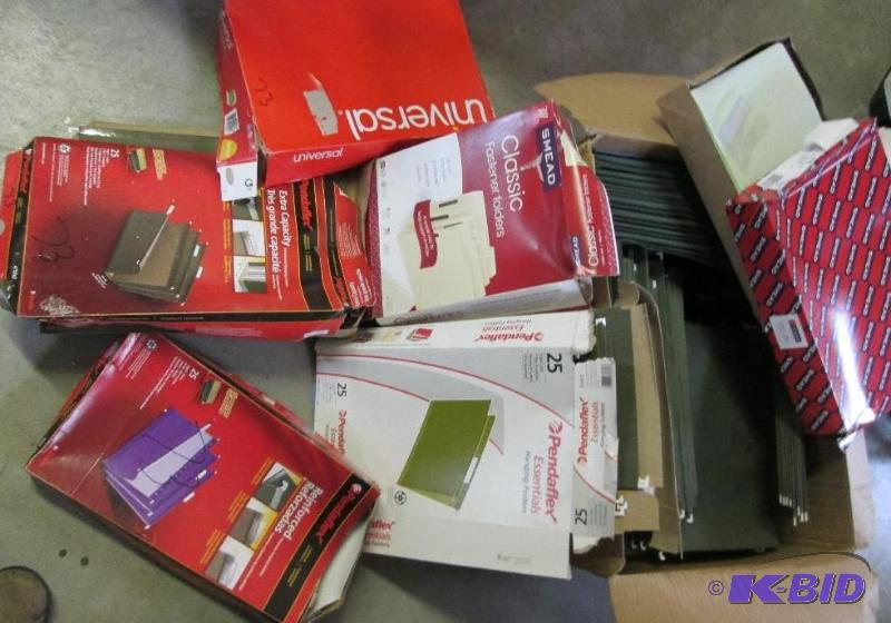 Huge lot of assorted legal and hanging file f...