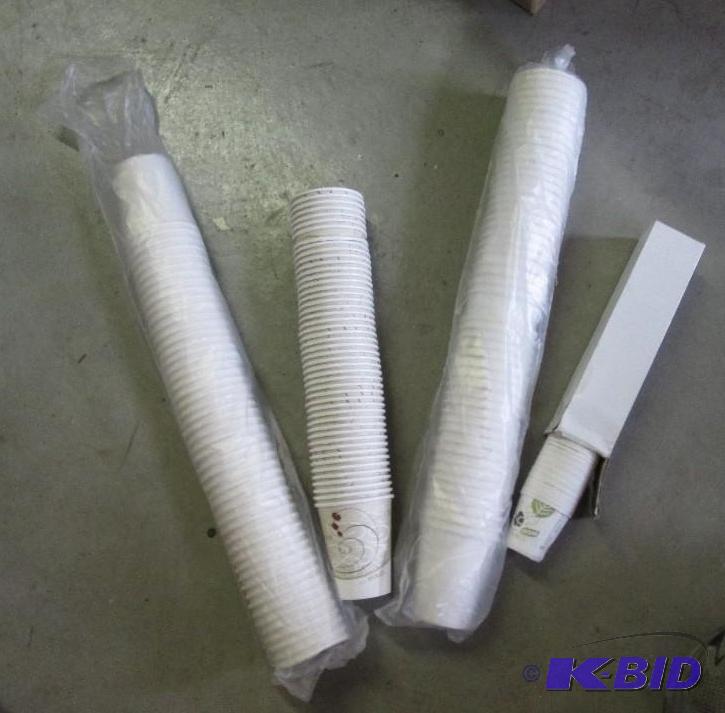 3 tubes of coffee cups,and one tube of small ...