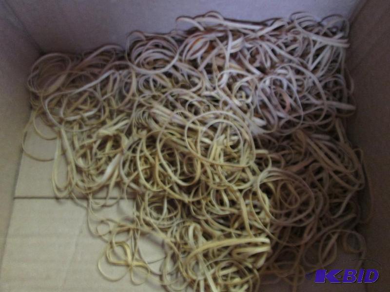 large lot of rubber bands...