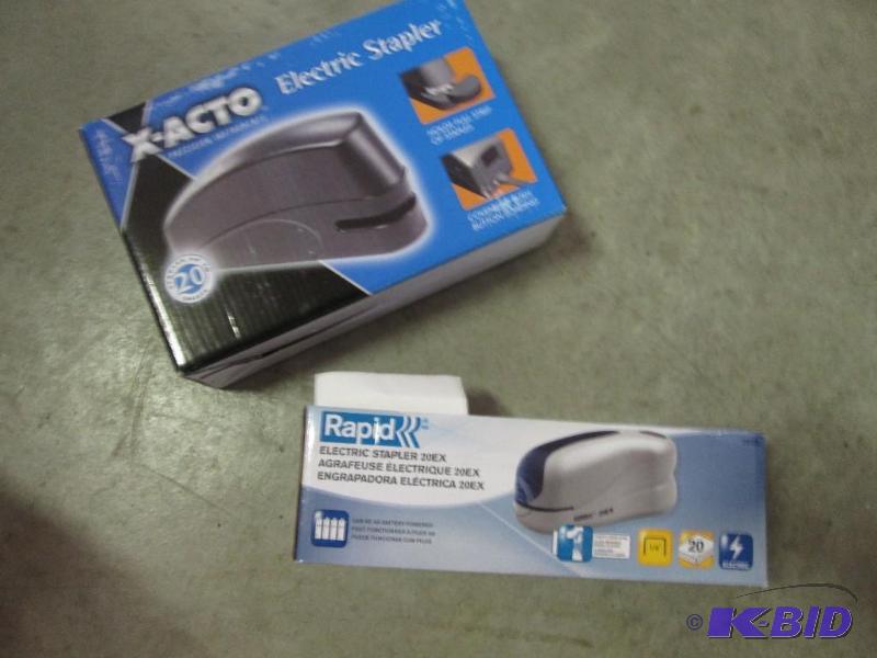 X-ACTO electric stapler and Rapid electric st...