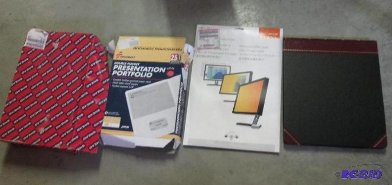 mixed office lot, ledger book, blickschutzfil...