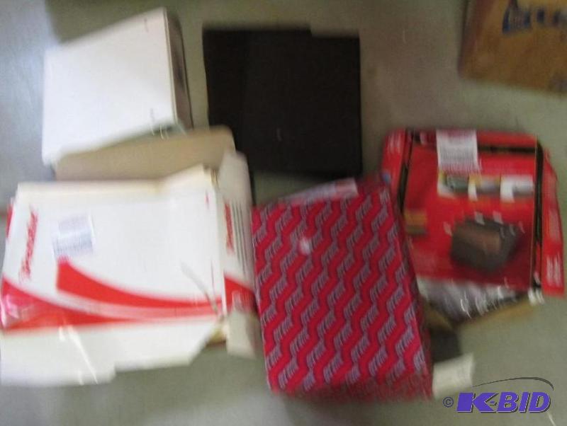 mixed lot of binders, file folders, and hangi...