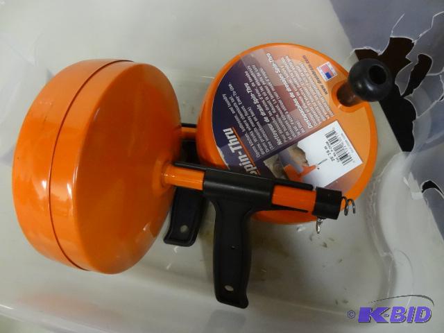 lot 10 image: Qty 2 NEW Clog Chaser Rotating Pipe Snake, 1 ...