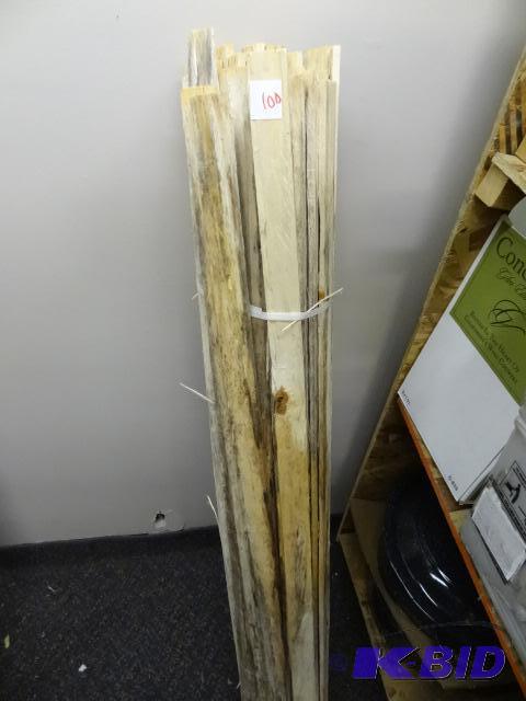 lot 100 image: NEW Approx 50 Lath Strips 1.5 in x 4 ft. Also...