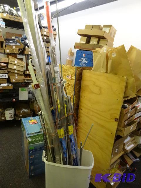 lot 124 image: LARGE LOT Misc Pipe, Tubing, Angle Steel, Cur...