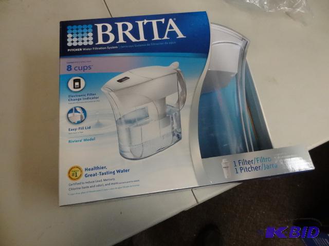 lot 14 image: NEW in Box Brita Pitcher Water Filtration Sys...
