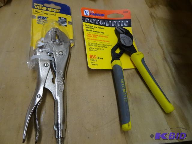 lot 141 image: TOOL LOT NEW incl. Irwin Vise Grip Pliers, an...