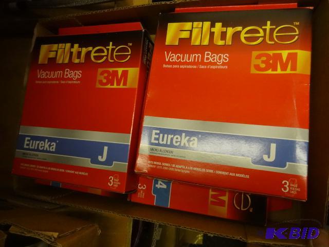 lot 149 image: LOT NEW 3M Vacuum Bags incl 6 Eureka Type J a...