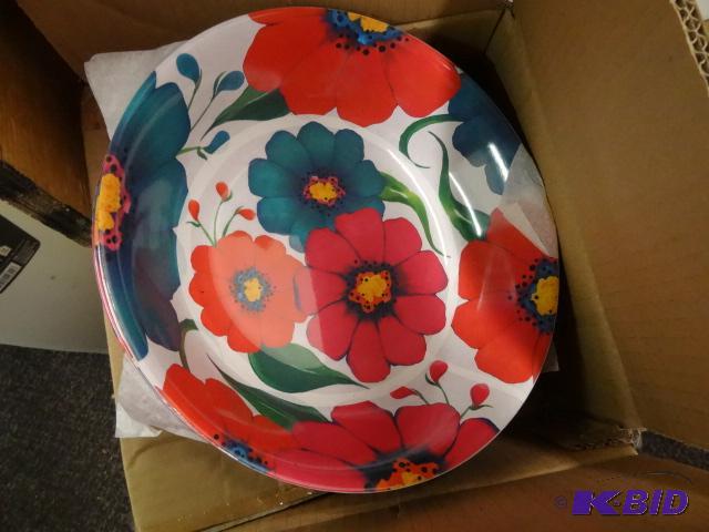 lot 155 image: NEW Qty 12 Kane Home 10in Summer Floral Servi...