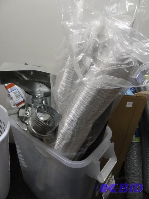 lot 173 image: LARGE LOT NEW Various Air Duct Fittings, Chim...