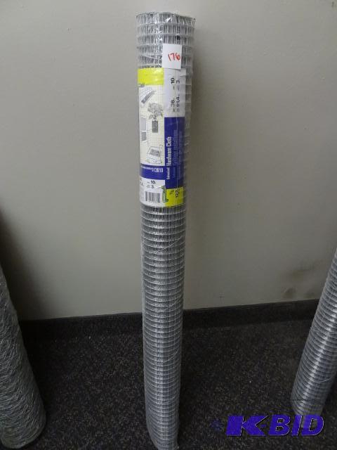 lot 177 image: New 36in x 10 ft garden hardware cloth  fenc...