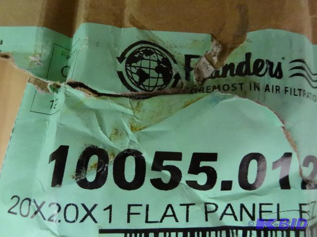lot 185 image: Qty 12 NEW Flanders 20x20x1 Flat Panel EZII A...