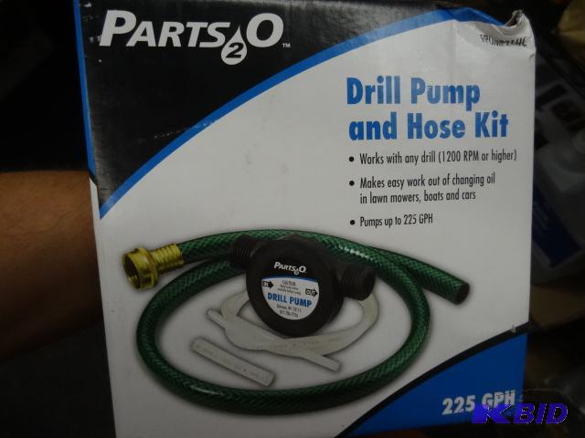 lot 20 image: NEW in Box Parts-2-O Drill Pump and Hose Kit....