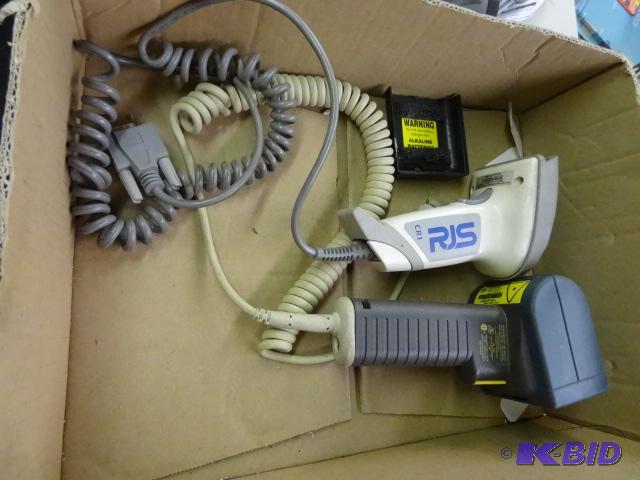 lot 219 image: Qty 2 USED Bar Code Scanners and Cables, unab...