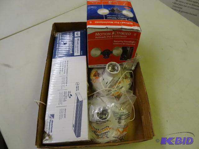 lot 240 image: LIGHT LOT NEW 12 in Under Cabinet Direct Wire...