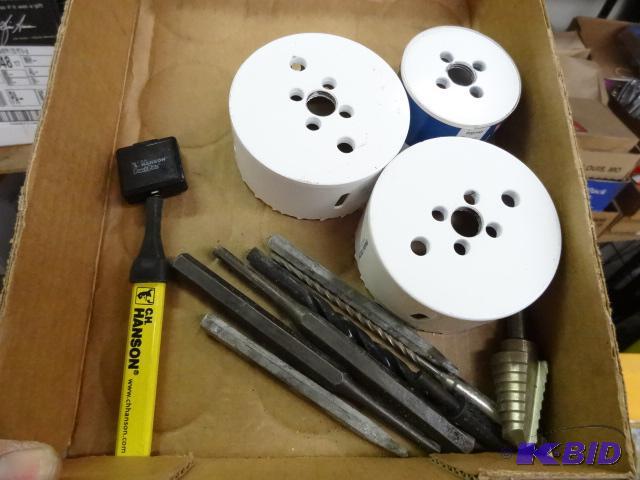 lot 256 image: LARGE LOT NEW Drill Bits and More incl. 3 hol...