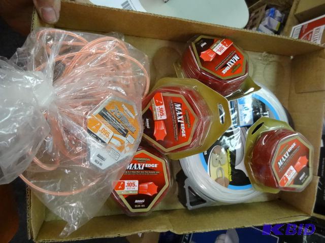 lot 262 image: LARGE LOT NEW Weed Wacker  Trimmer Line incl...