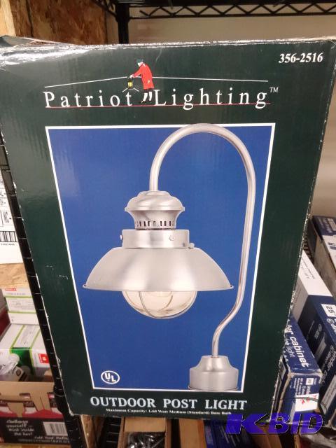 lot 266 image: NEW Patriot Lighting Outdoor Post Light...