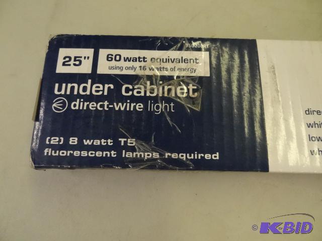 lot 267 image: NEW 25 in Under Cabinet Direct Wire Light fix...