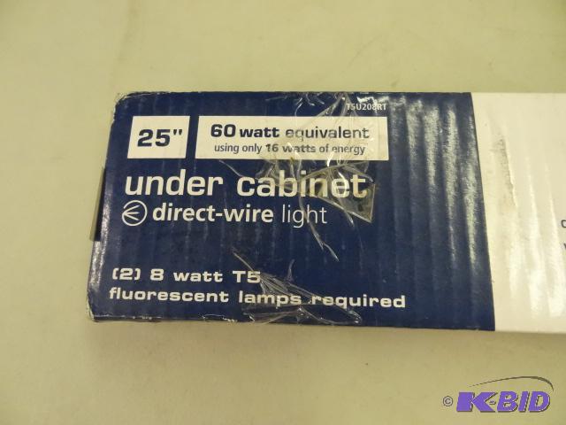 lot 268 image: NEW 25 in Under Cabinet Direct Wire Light fix...