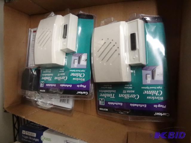 lot 272 image: NEW qty 2 Wireless Door Chimes and Wireless E...