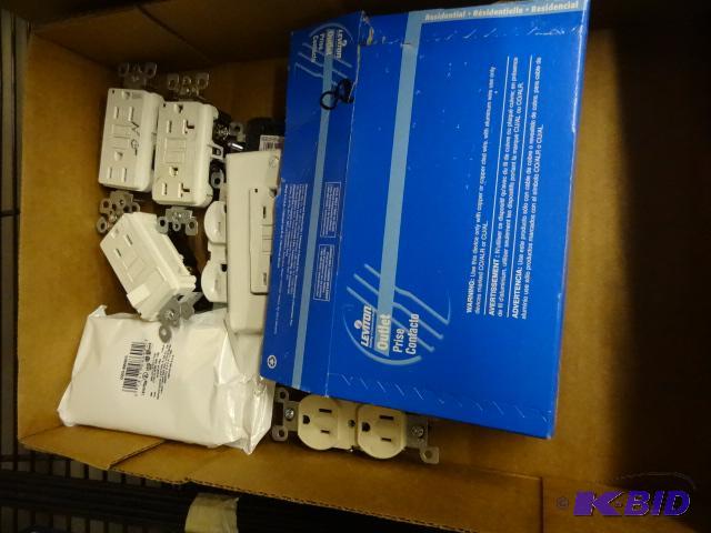 lot 273 image: NEW Lot Electrical incl qty 4 GFI Outlets, qt...