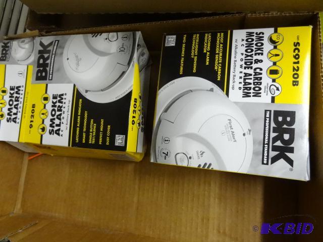 lot 274 image: NEW BRK Smoke and CO Alarm PLUS BRK Smoke Ala...