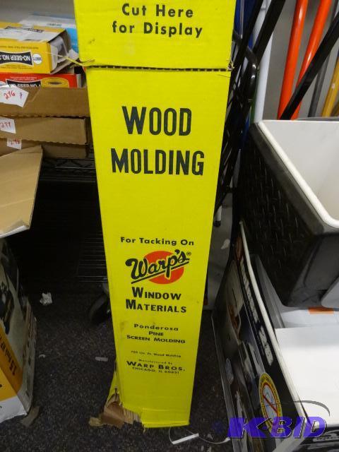 lot 284 image: Approx 750 Lin Ft Warps Wood Molding for Scre...