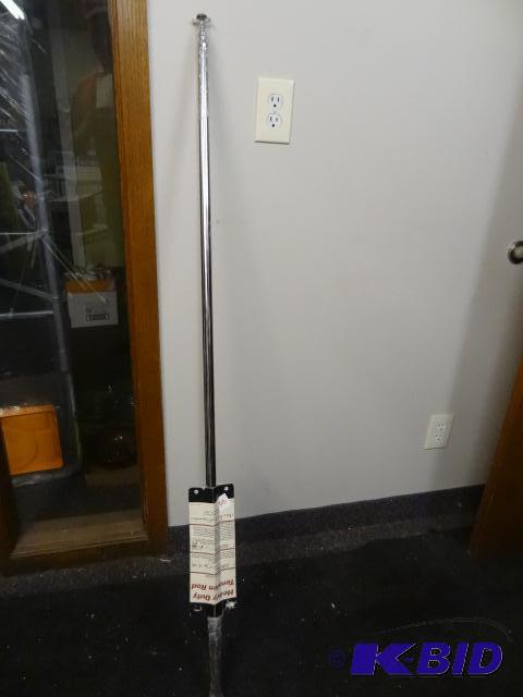 lot 303 image: NEW Heavy Duty Tension Rod for Closet and Bat...