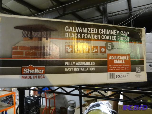lot 319 image: NEW Shelter Brand Adjustable Chimney Cap, Gal...