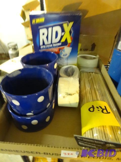 lot 320 image: NEW Misc Lot incl. Box of Rid-X Septic Treatm...