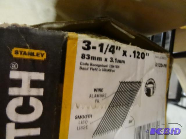 lot 326 image: NEW Bostich Wire Weld Framing Nails qty 2000....