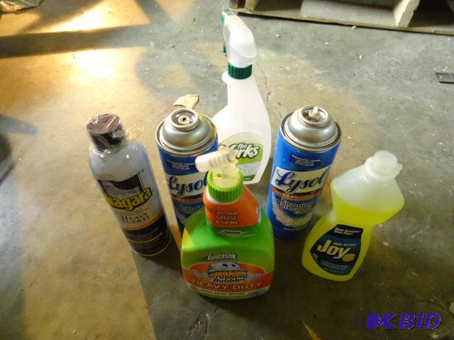 lot 342 image: NEW LOT Cleaning Products, incl. Qty 3 Dish S...